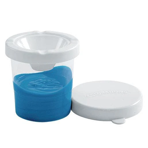 10 White Lid Paint Cups - Image 3