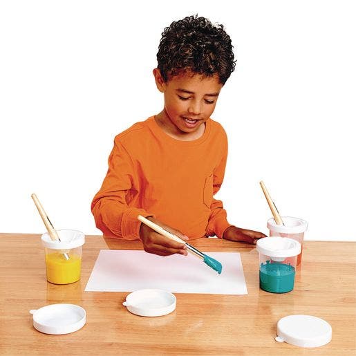 10 White Lid Paint Cups - Image 5