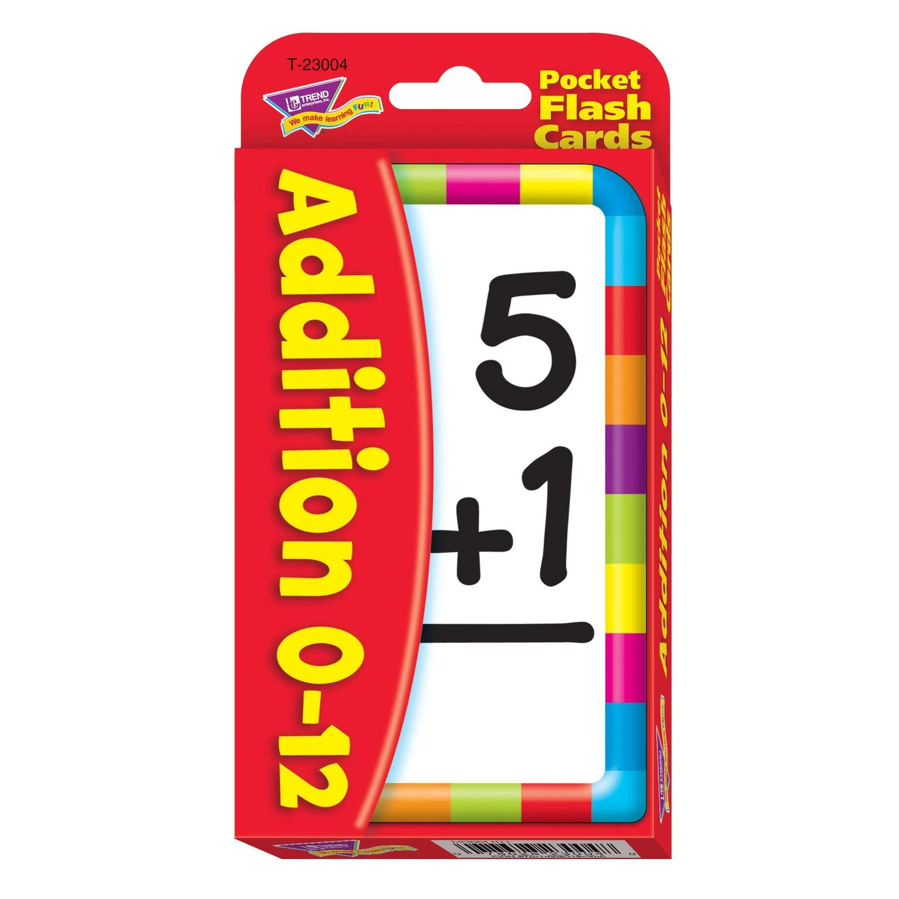 Addition Pocket Flash Cards