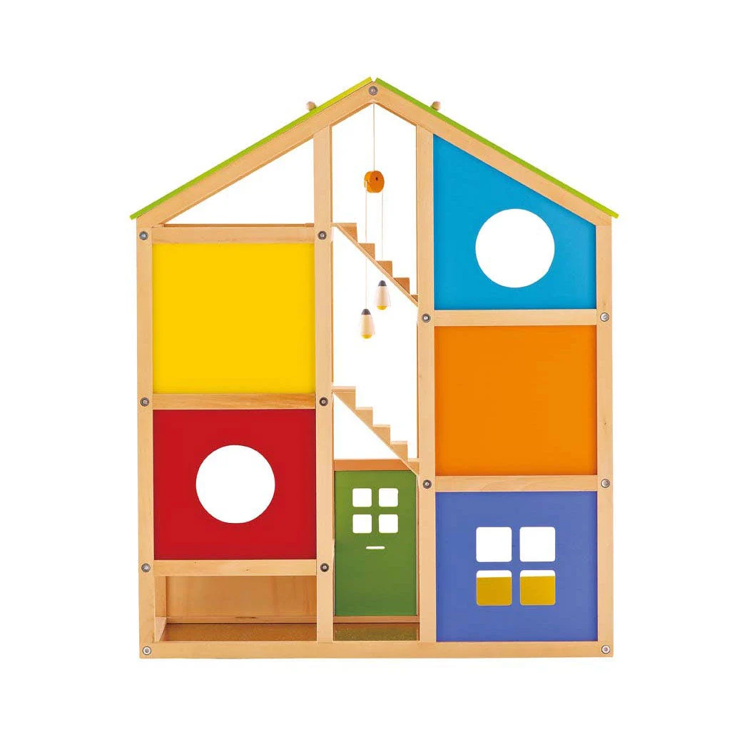 All Season Wooden Dollhouse Furnished by Hape - Image 5