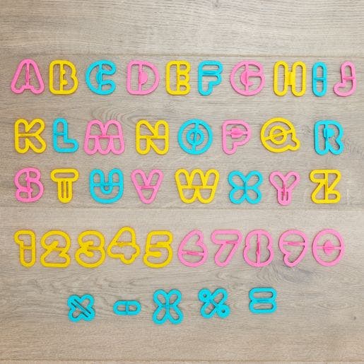 Alphabet & Number Dough Cutter Set 36 PC - Image 2