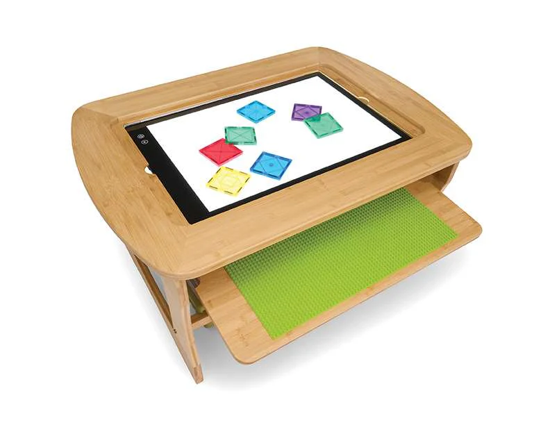 Bamboo Sensory Light Table with Clear tubs - Image 3
