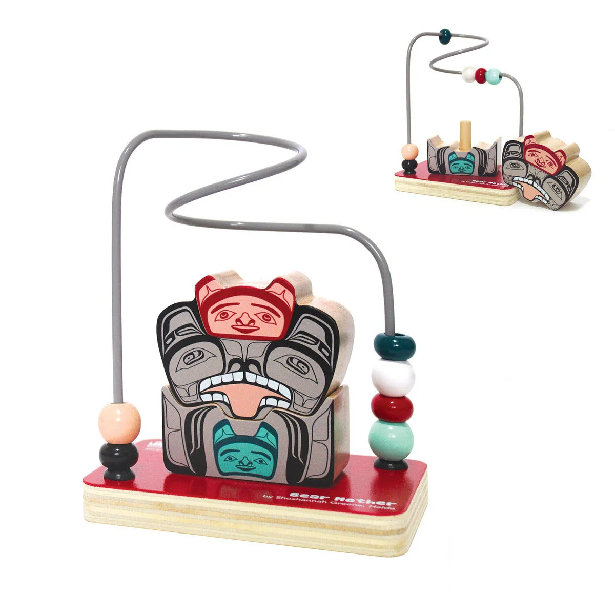 Bear Mother Stacking Animal and Bead Maze