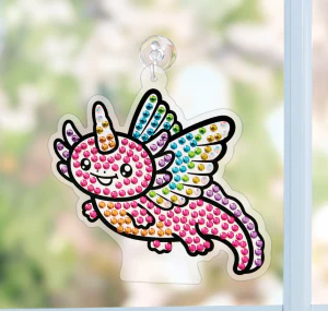 Big Gem Diamond Painting Axolotl by Creativity for Kids - Image 3