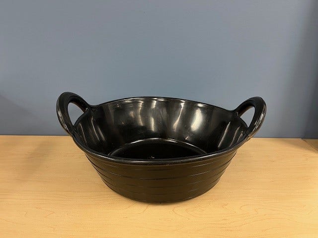 Black Small Round Black Tub - Image 2