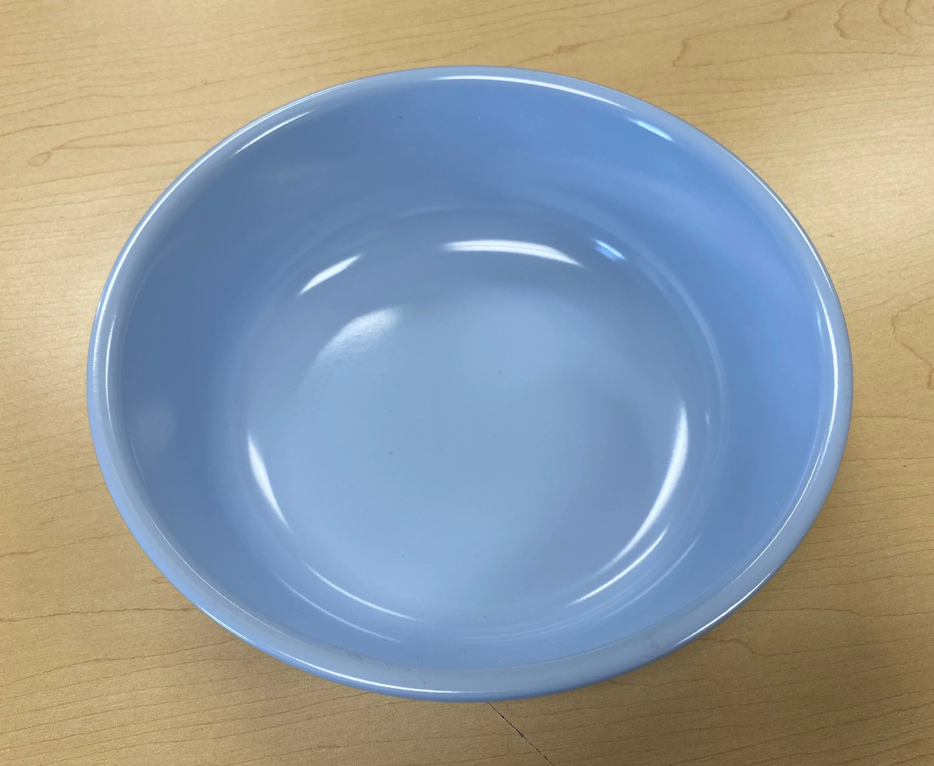 Blue Round Serving Bowl 1qt Heavy Duty