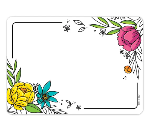 Bright Blooms Name Tags