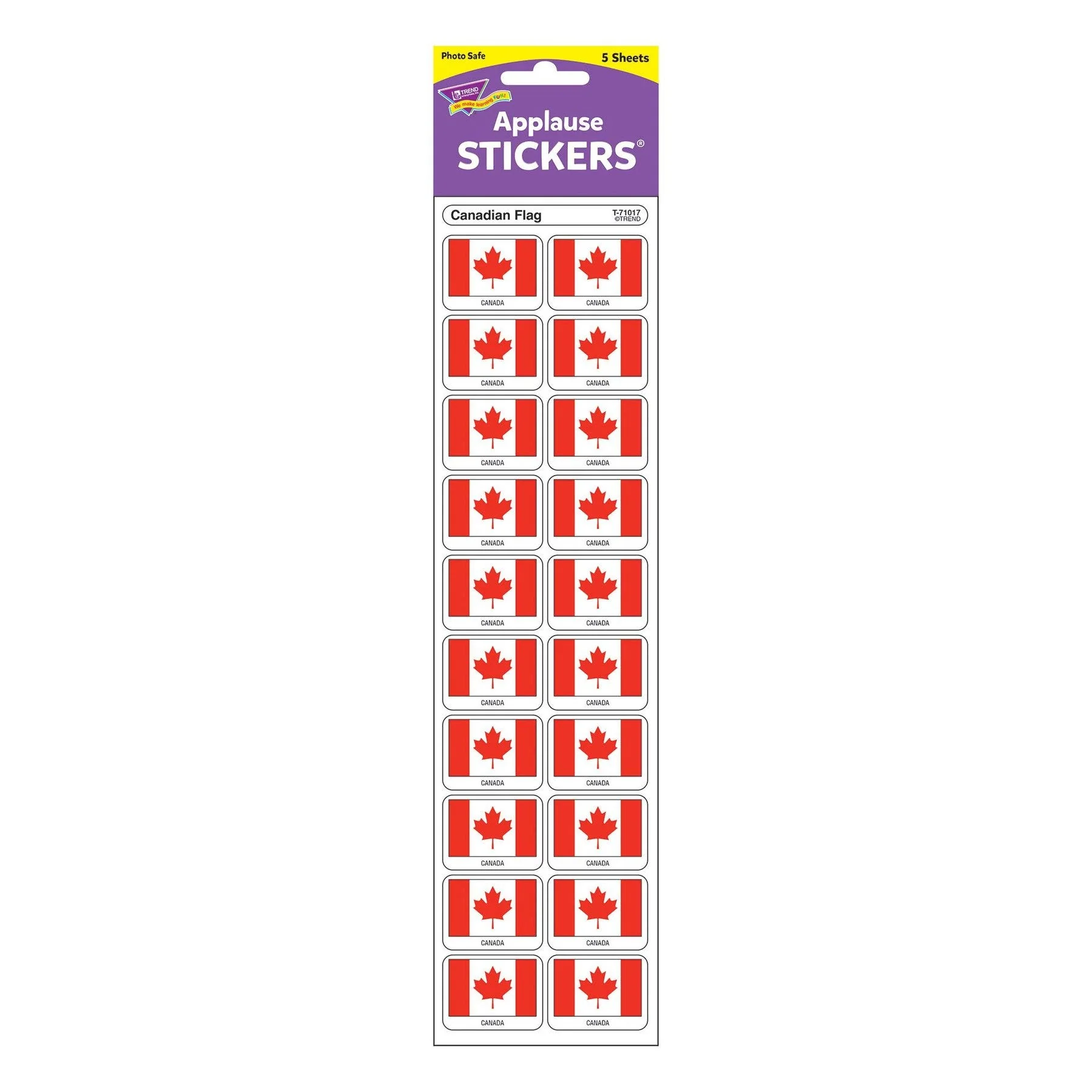 Canadian Flag Discovery Stickers - Image 2