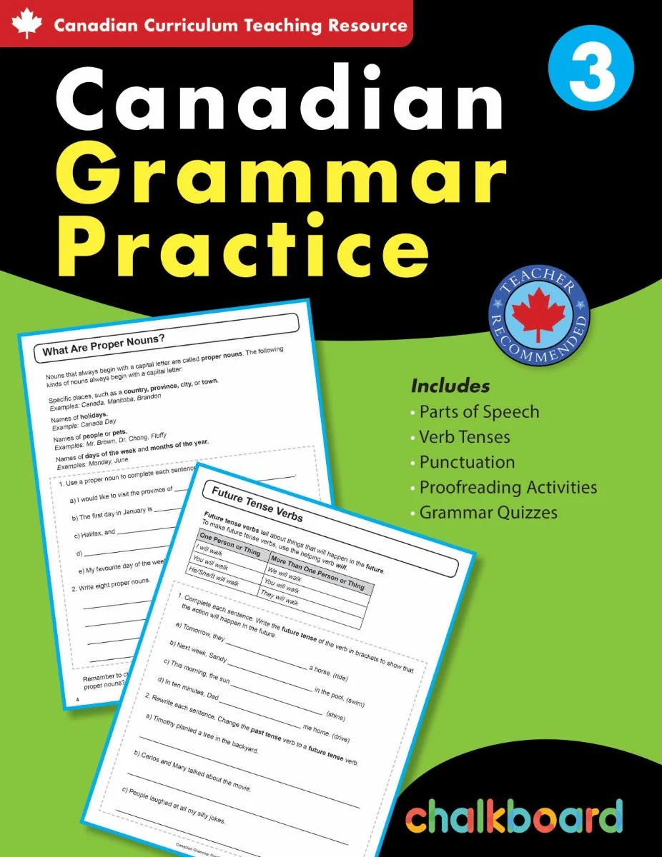 Canadian Grammar Practice Gr. 3
