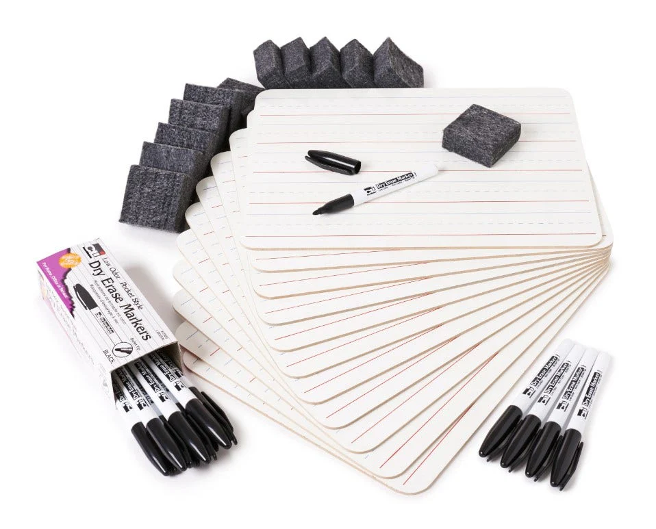 Charles Leonard Dry Erase Set Plain/Lined