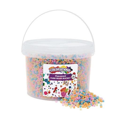 Colorations 22000 Fluorescent Fuse Beads and 6 Boards