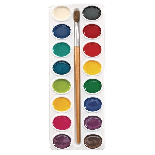 Colorations Best Value Washable Watercolor Paints Refill 16 Colors