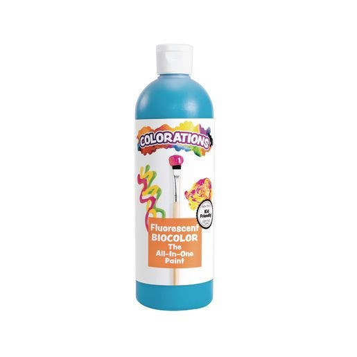 Colorations BioColor Paint Fluorescent Turquoise 16 oz