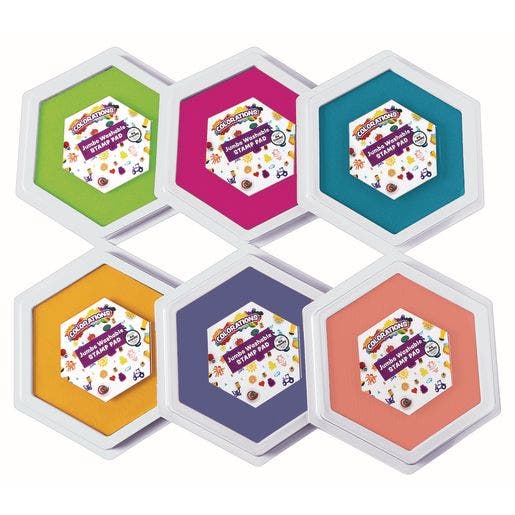Colorations Candy Colors Jumbo Washable Stamp Pads Set of 6 - Image 5