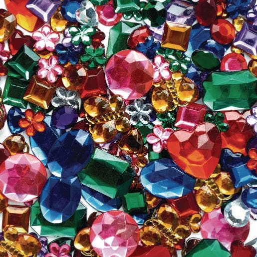 Colorations Glittering Rhinestones Craft Jar 15oz