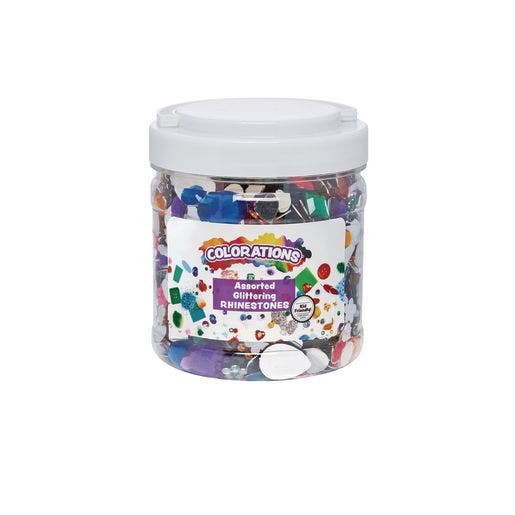 Colorations Glittering Rhinestones Craft Jar 15oz - Image 2