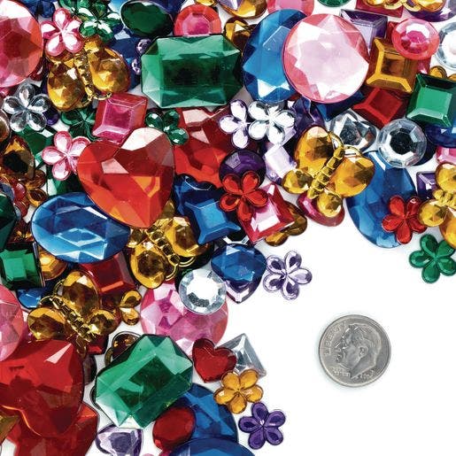 Colorations Glittering Rhinestones Craft Jar 15oz - Image 4