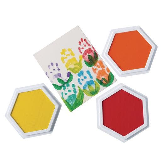 Colorations Jumbo Washable Stamp Pad Classic Set of 6 - Image 3