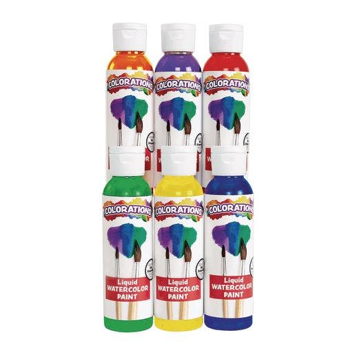 Colorations Liquid Watercolor 4 oz Rainbow Pack Set of 6 - Image 5