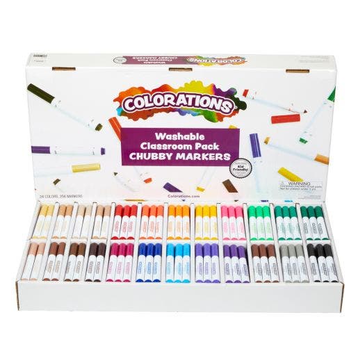 Colorations Washable Chubby Markers