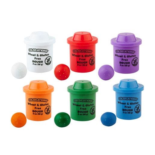 Colorations Wheat and Gluten Free Glitter Dough 6 Colors 2oz - Image 5