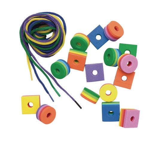 Colorful Jumbo Foam Beads Kit 200 Beads - Image 3