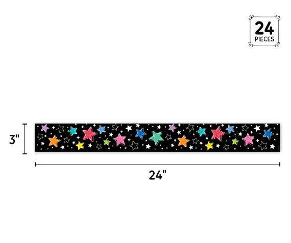 Colorful Stars On Black Ez Border - Image 2