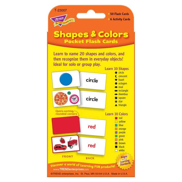 Colours And Shapes Pocket Flash Cards - Image 4