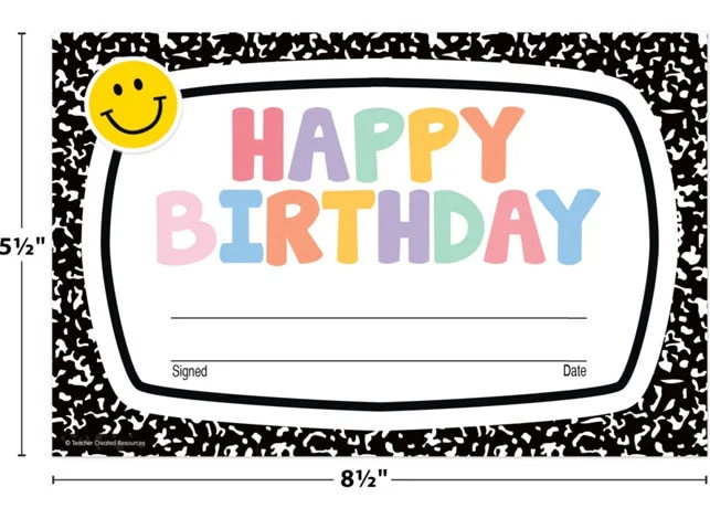 Cool for School Happy Birthday Awards - Image 2