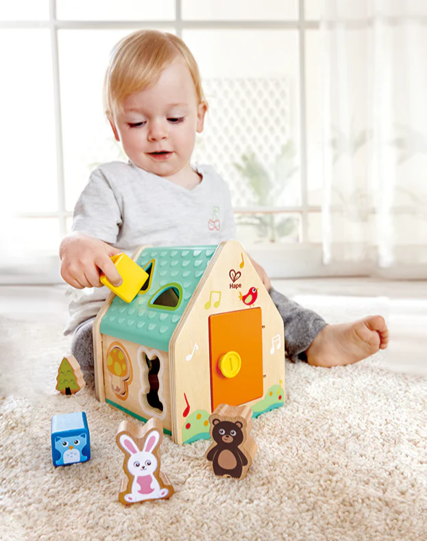 Critter House Shape Sorter by Hape - Image 5