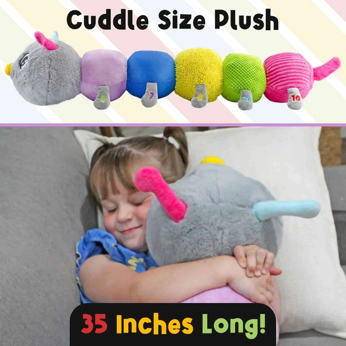 Cuddlebug the Giant Vibrating Sensory Caterpillar - Image 5