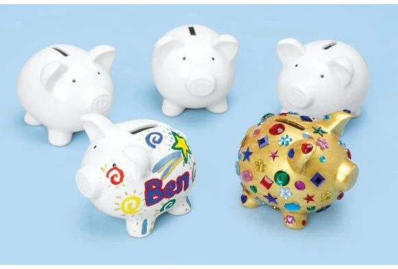 Decorate A Piggy Bank Set of 12