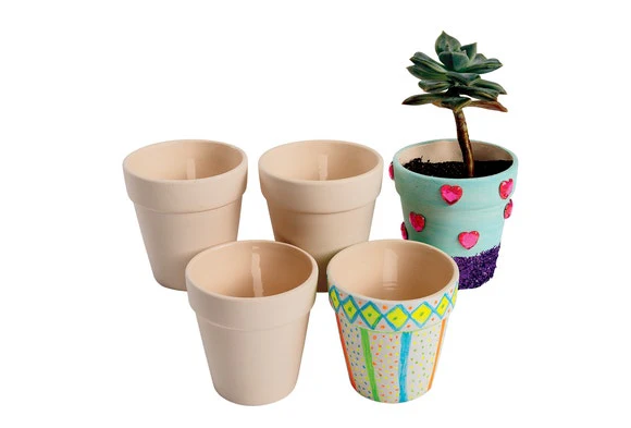 Decorate Your Own Ceramic Flowerpots Set of 12