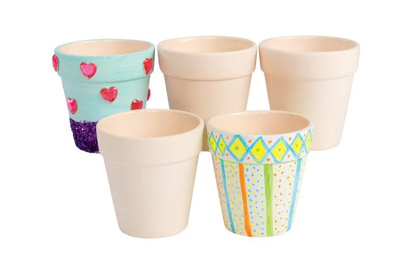 Decorate Your Own Ceramic Flowerpots Set of 12 - Image 2