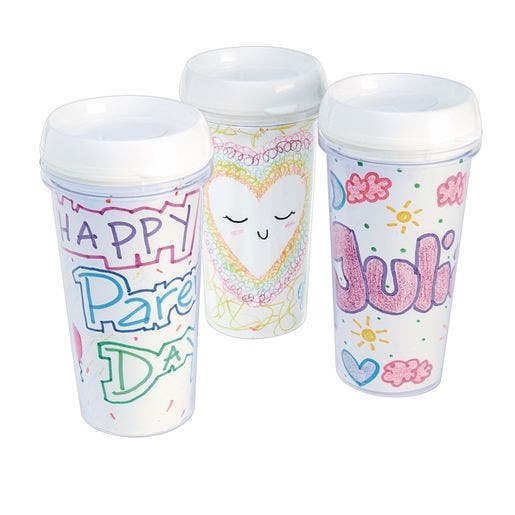 Decorate Your Own Travel Mugs Set of 12 - Image 2