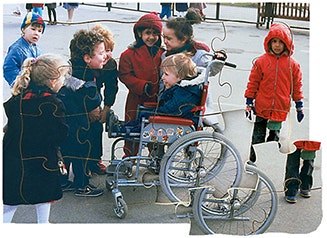 Diversity & Inclusion 4 Puzzle Set includes: Friends Red Bal - Image 2