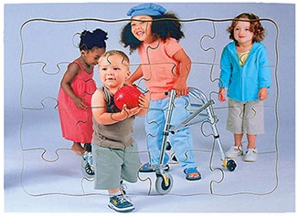 Diversity & Inclusion 4 Puzzle Set includes: Friends Red Bal - Image 3