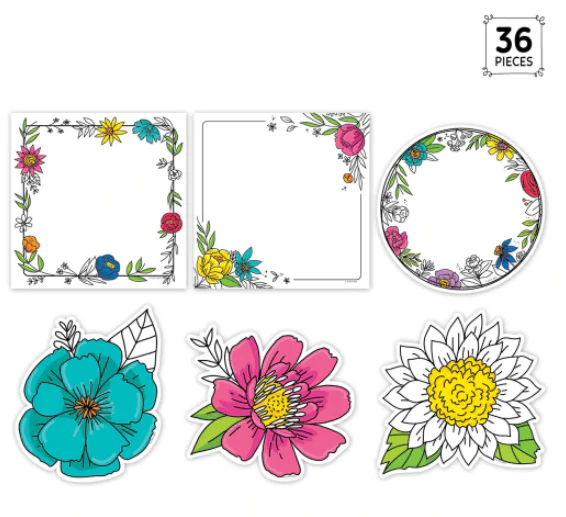 Doodly Blooms 6 Designer Cut Outs - Image 2
