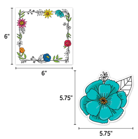 Doodly Blooms 6 Designer Cut Outs - Image 3