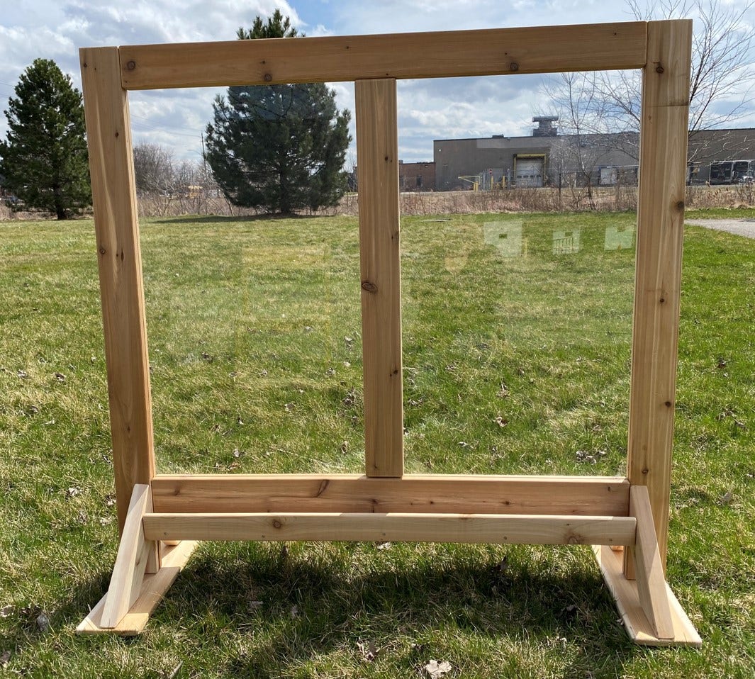Double Outdoor Easel with Paint Tray by Naturally Inspired Play - Image 2