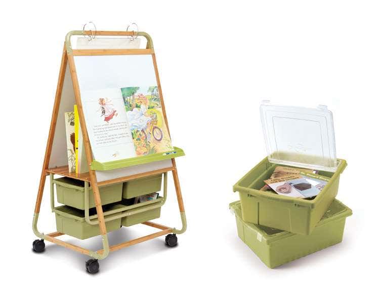 Double Sided Bamboo Teaching Easel - Image 3