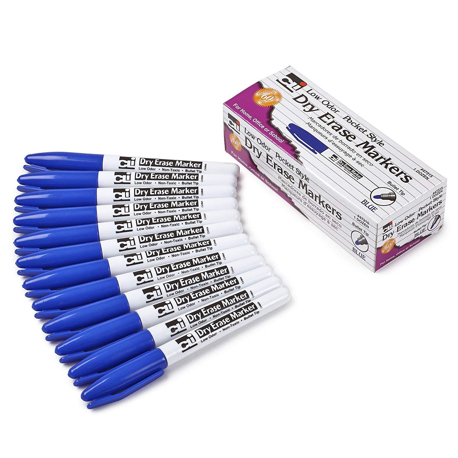 Dry Erase Pocket Style Markers 12pk - Image 2