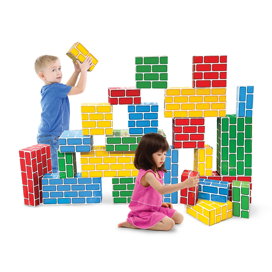 Easy-Stack Cardboard Blocks (24 Piece Set) - Image 2