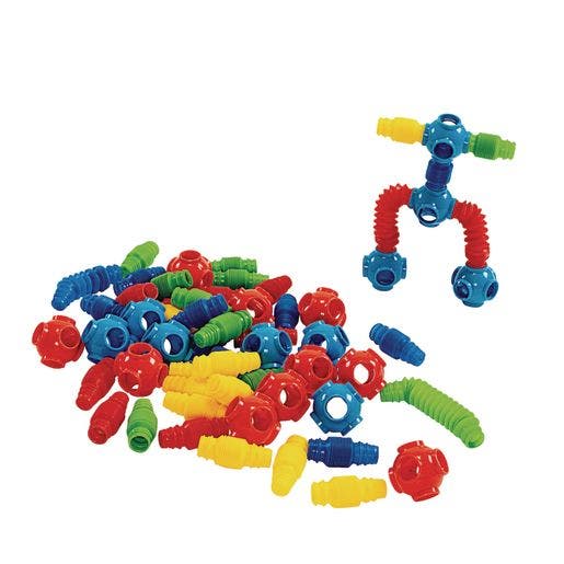 Excellerations Stretchy Tubes and Connectors - 60 Pieces