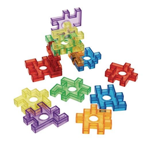 Excellerations Translucent Waffle Blocks 72 pcs - Image 7