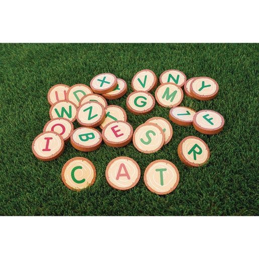 Excellerations Wooden Alphabet Letter Rounds