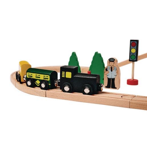 Excellerations Wooden Track & Train Set 40pcs - Image 5