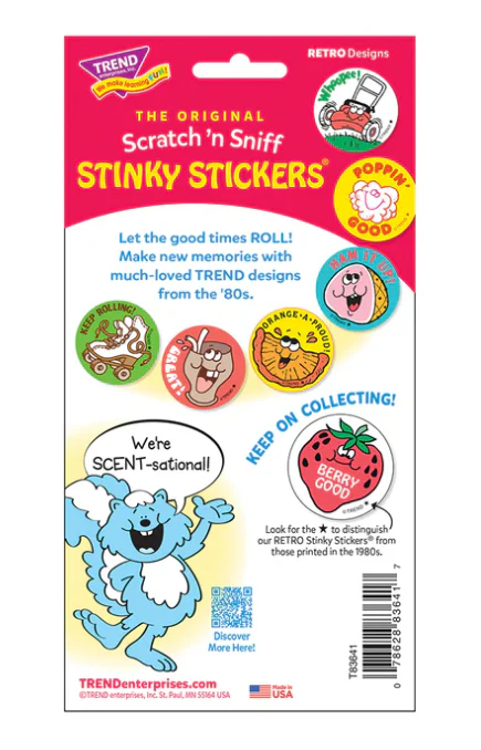 FantasticRainbow scent Retro Scratch n Sniff Stinky Stickers 24 ct - Image 4
