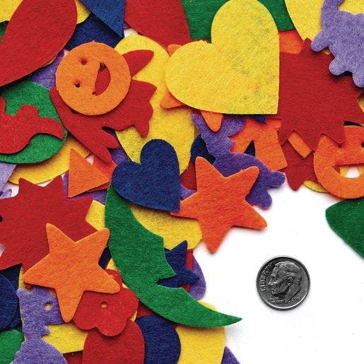Felt Shapes 500 Assorted Pieces - Image 4