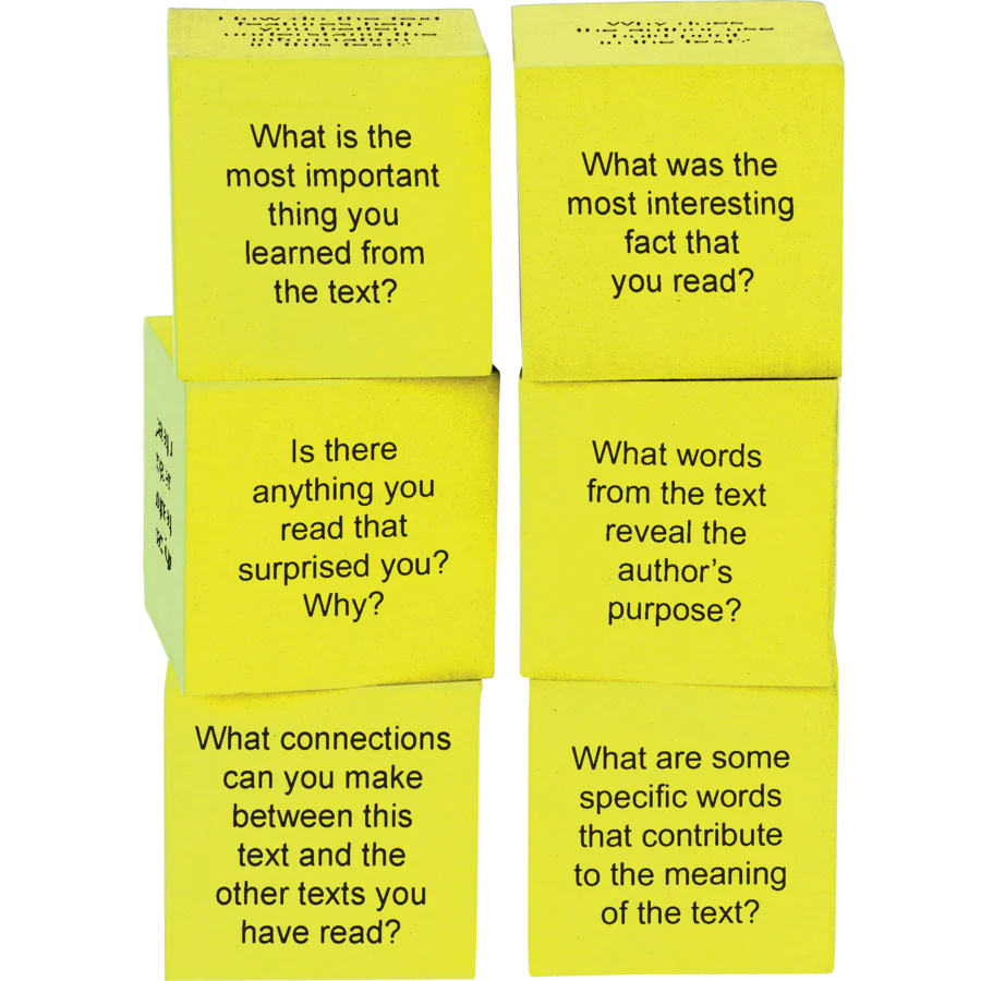 Foam Nonfiction Comprehension Cubes